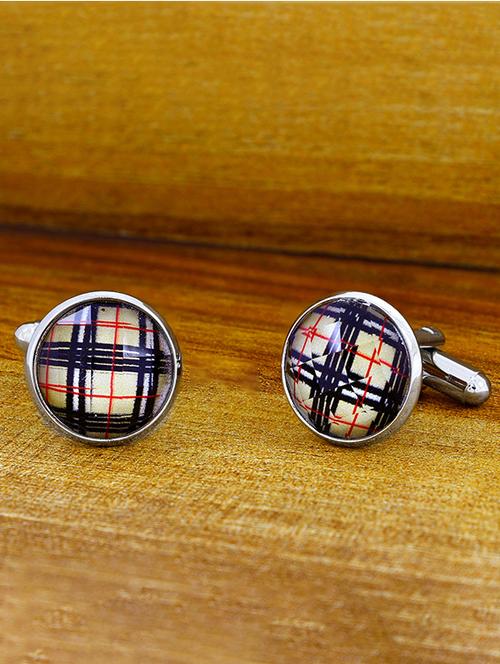 multi-color, silver metal cufflinks - 17068900 - Very Small Image - 1