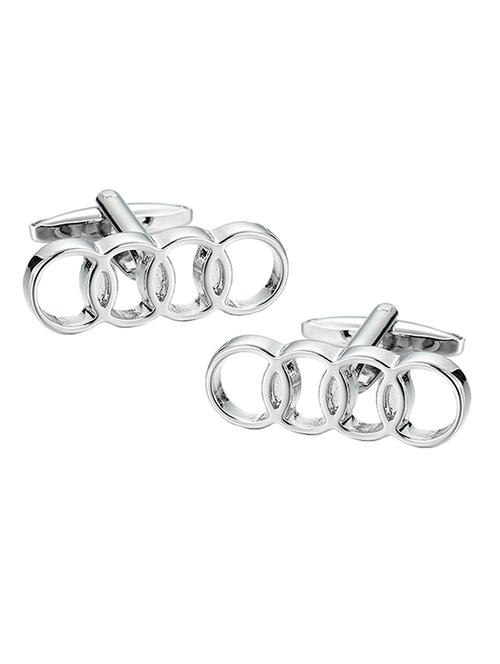 silver metal cufflinks - 17068909 - Very Small Image - 1