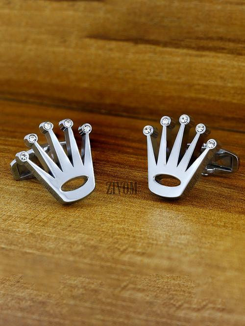 silver metal cufflinks - 17068925 - Very Small Image - 1