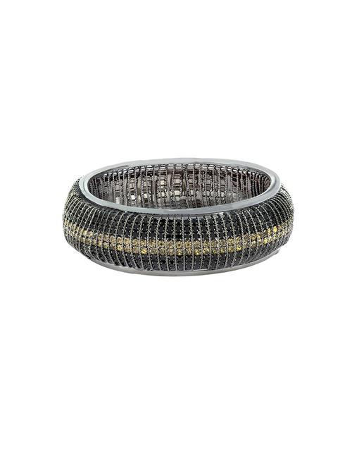 black silver tone  brass bangles - 17069377 - Very Small Image - 1