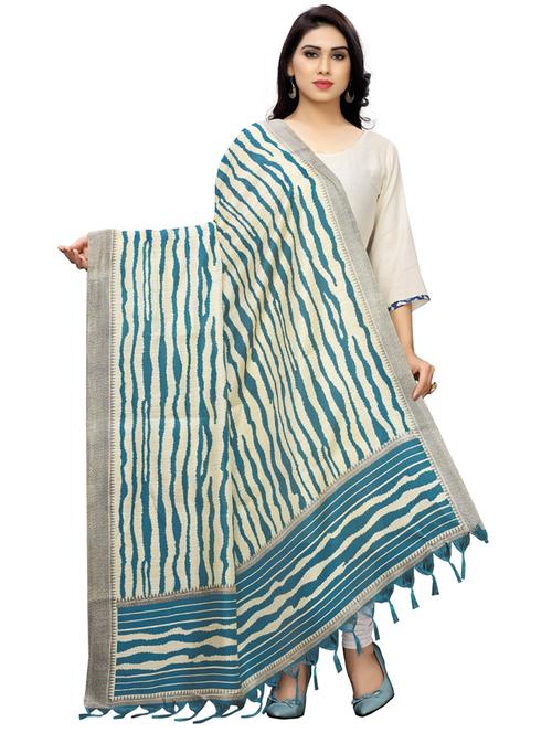 printed woven dupatta - 17070299 - Very Small Image - 1