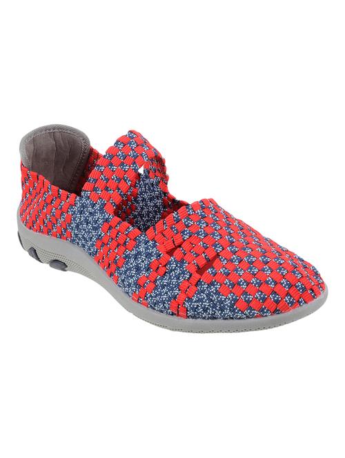 red  slip on  casual shoes - 17075088 - Very Small Image - 1