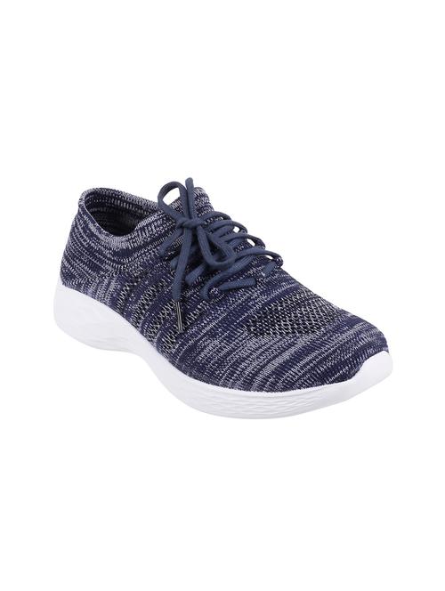 navy synthetic laceup sneakers - 17075095 - Very Small Image - 1