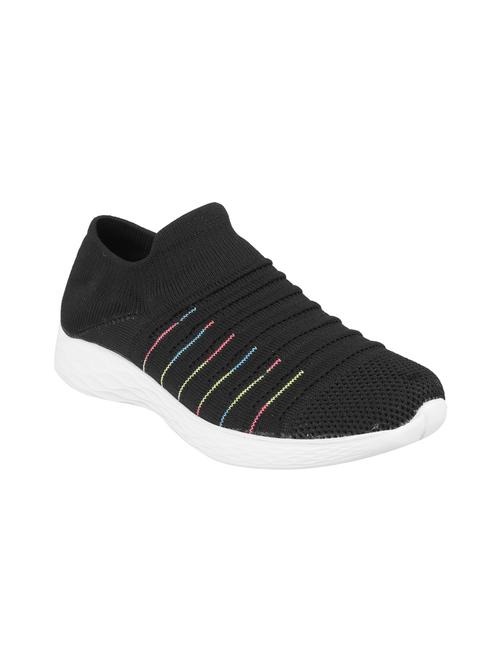 black slip on  sports shoes - 17075136 - Very Small Image - 1