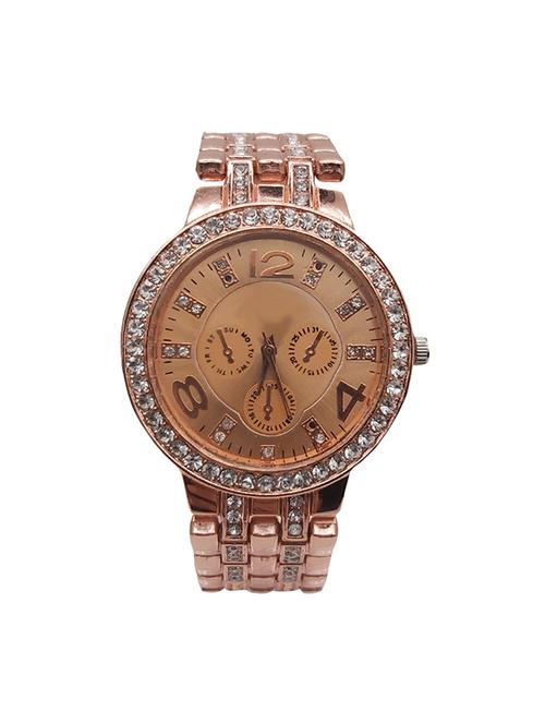 farp analog golden colour fancy womens watch ladies watch - 17075279 - Very Small Image - 1