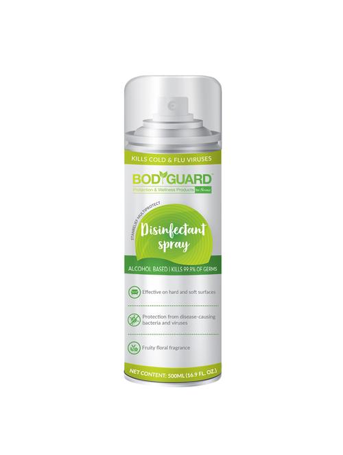 bodyguard multipurpose alcohol based disinfectant spray- 500 ml, kills 99.9% of germs - 17075411 - Very Small Image - 1