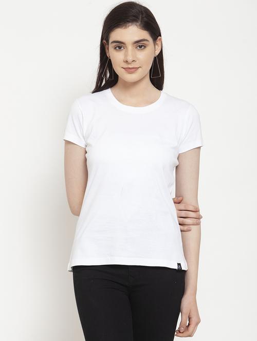 round neck solid tee  - 17076897 - Very Small Image - 1