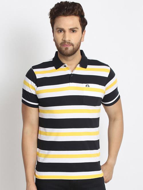 navy blue striped t-shirt - 17079431 - Very Small Image - 1