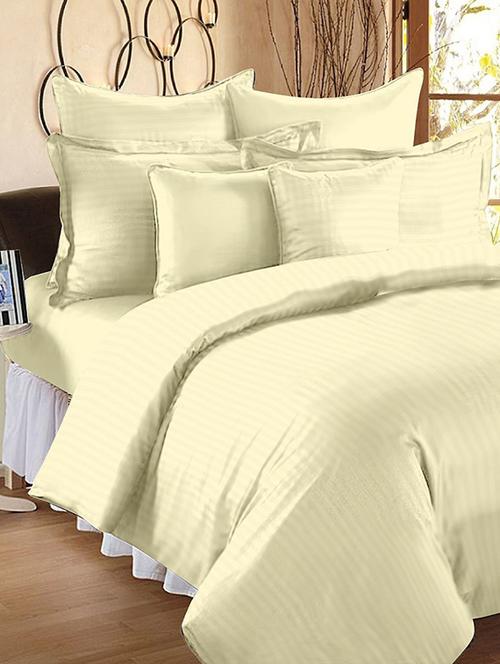  satin cotton double bed bedsheet with 2 pillow cover - 17079648 - Very Small Image - 1