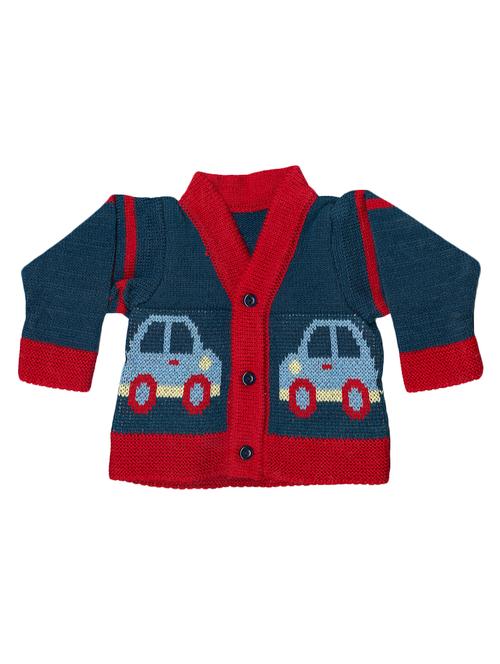 navy blue acrylic sweater - 17080520 - Very Small Image - 1