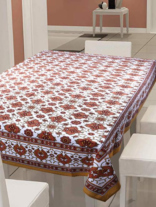   cotton jaipuri print 6 seater table cover - 17082382 - Very Small Image - 1