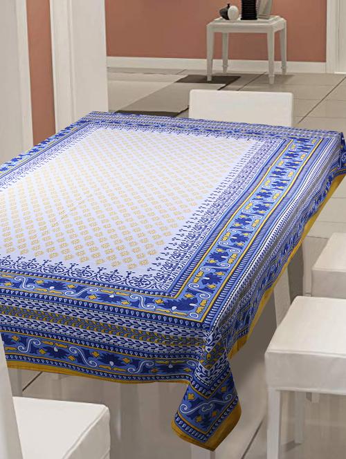   cotton jaipuri print 6 seater table cover - 17082386 - Very Small Image - 1