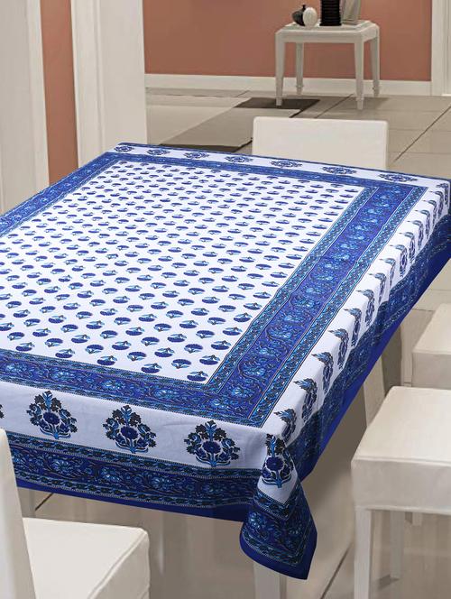   cotton jaipuri print 6 seater table cover - 17082393 - Very Small Image - 1
