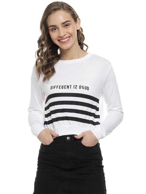 women's striped crew neck t-shirt - 17083428 - Very Small Image - 1