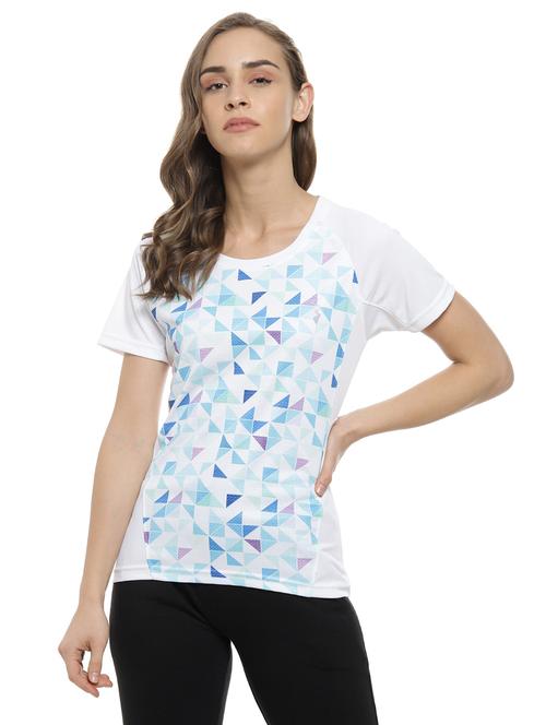 women's front print round neck t-shirt - 17083482 - Very Small Image - 1