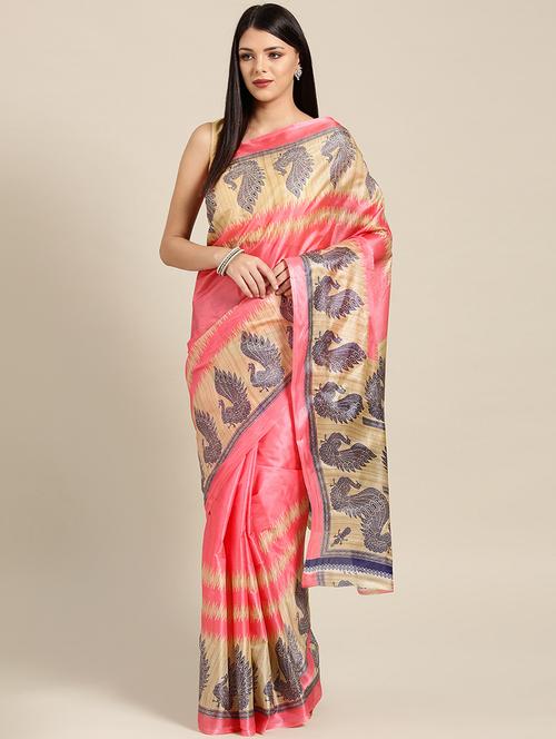 conversational bhagalpuri saree - 17083959 - Very Small Image - 1