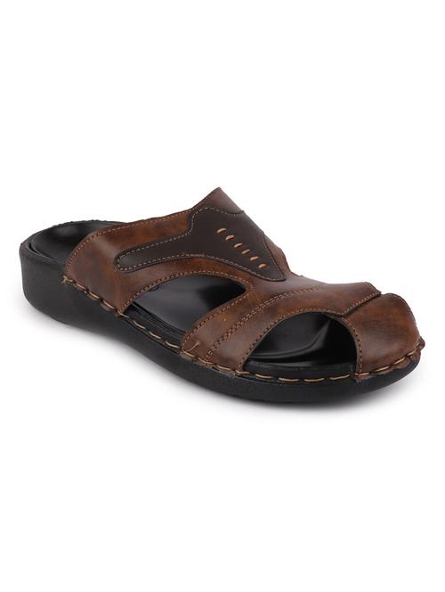 brown slip on sandals - 17084163 - Very Small Image - 1
