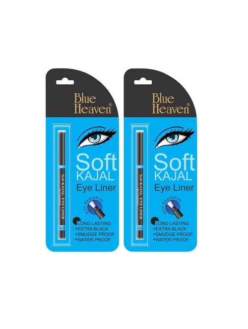 blue heaven pack of 2 black soft kajal eyeliners - 17084227 - Very Small Image - 1