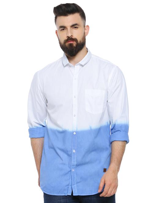 mens ombre casual shirt - 17084587 - Very Small Image - 1