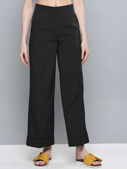 high rise flat front trousers trouser - 17085329 - Very Small Image - 1