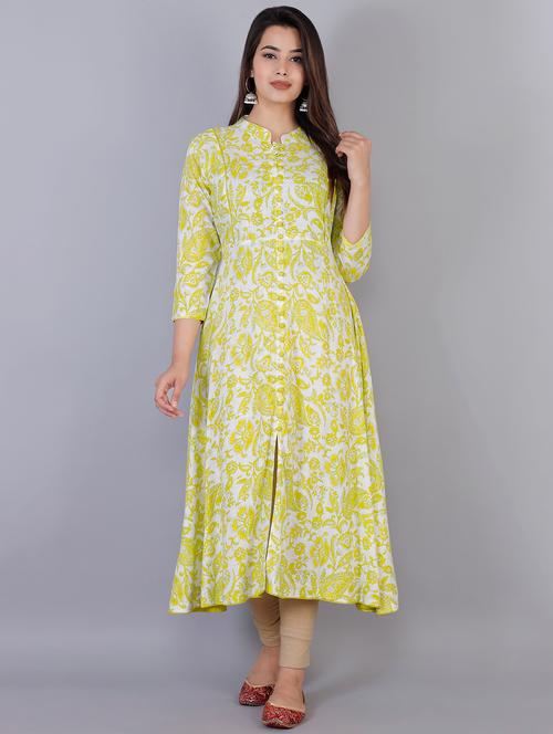 floral a-line kurta - 17085346 - Very Small Image - 1