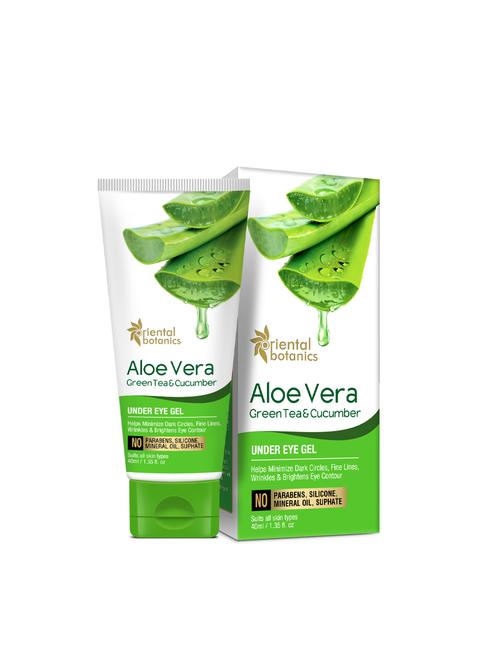 oriental botanics aloe vera, green tea & cucumber under eye gel, 40ml - 17085667 - Very Small Image - 1