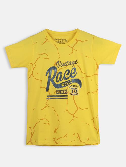 yellow cotton t-shirt with free mask - 17085761 - Very Small Image - 1