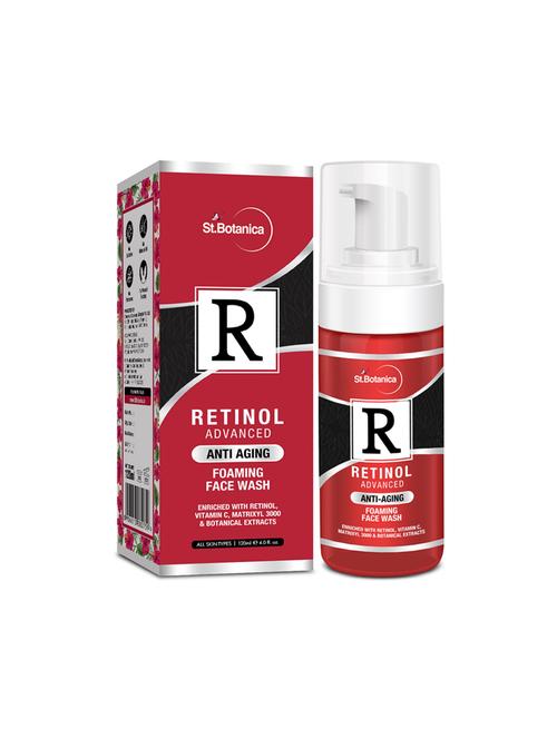 stbotanica retinol anti aging foaming face wash 120 ml - 17085786 - Very Small Image - 1
