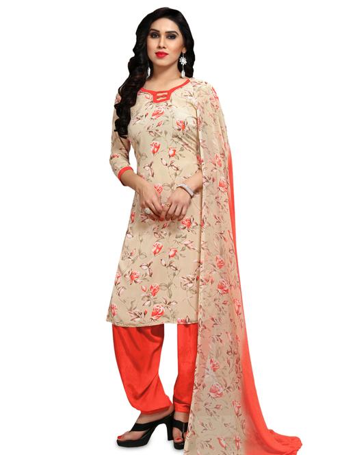 printed unstitched suit - 17085834 - Very Small Image - 1