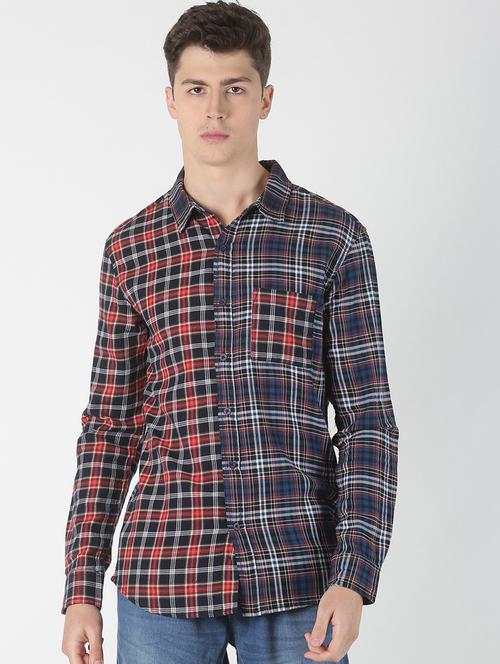 multi colored checkered casual shirt - 17086062 - Very Small Image - 1