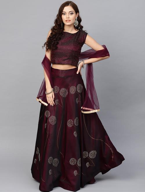 embellished flared lehenga - 17086683 - Very Small Image - 1