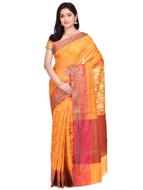 Self Design Banarasi Saree With Blouse - 17087473 - Very Small Image - 1