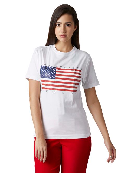 women's striped crew neck t-shirt - 17089345 - Very Small Image - 1