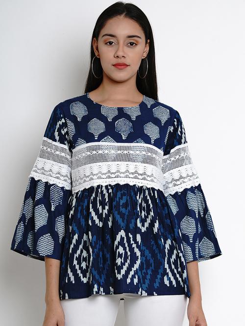 indigo a-line tunic  - 17095364 - Very Small Image - 1