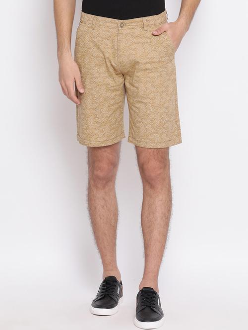 beige printed bermuda shorts - 17095977 - Very Small Image - 1