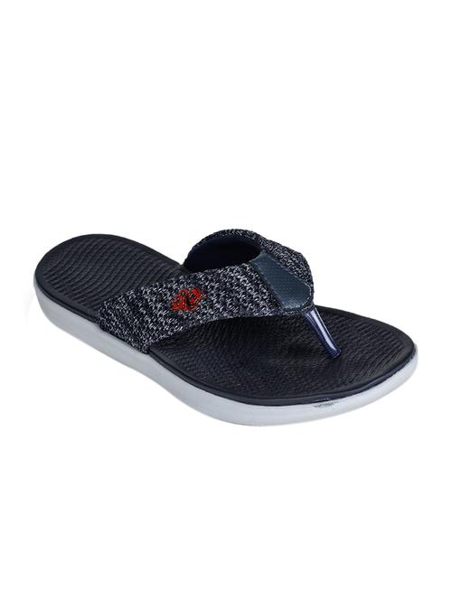 navy blue textured toe separator slippers - 17096966 - Very Small Image - 1