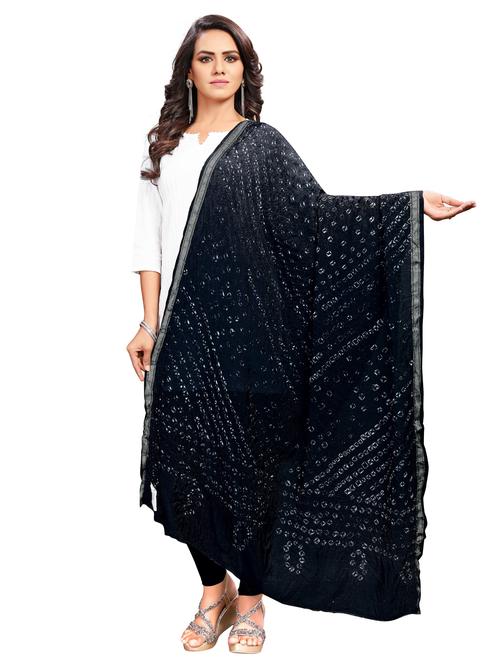 printed bandhani dupatta - 17097665 - Very Small Image - 1