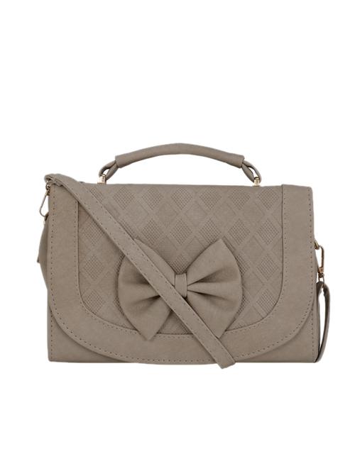 beige leatherette (pu) sling bag - 17097719 - Very Small Image - 1