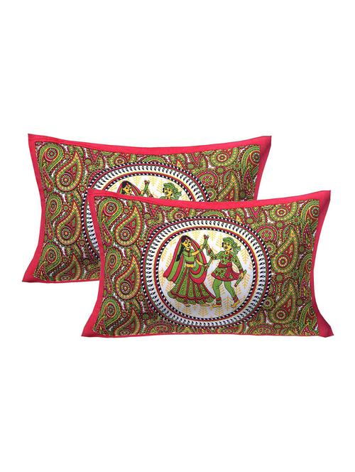  cotton printed pillow cover (set of 2 pieces) - 17103129 - Very Small Image - 1