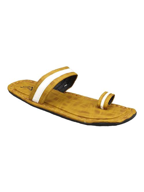 yellow toe separator slippers - 17104073 - Very Small Image - 1