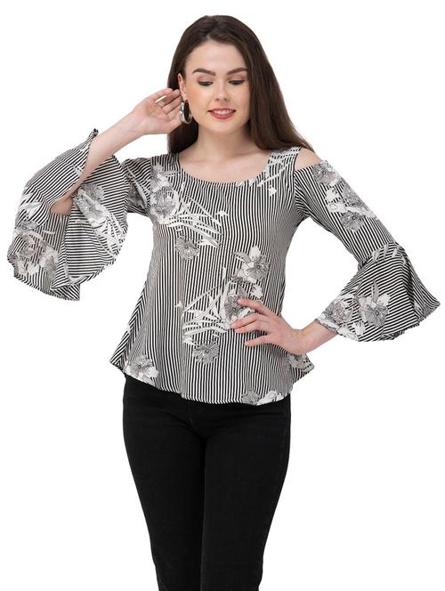 cold with bell sleeves striped too  - 17104952 - Very Small Image - 1