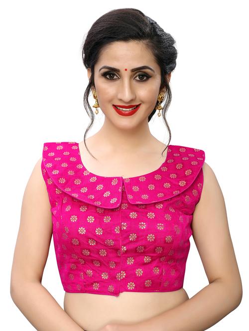 pink jacquard blouse - 17105306 - Very Small Image - 1