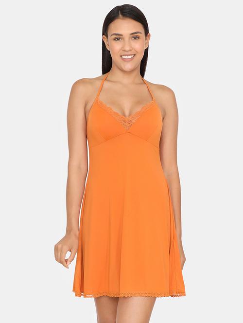 halter neck solid babydoll - 17107532 - Very Small Image - 1