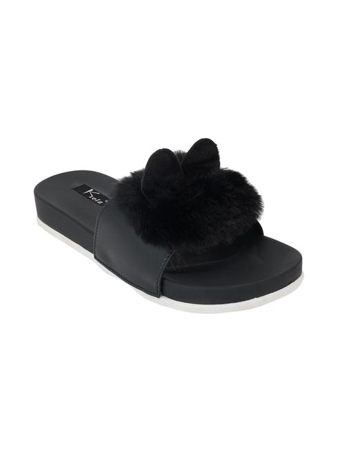 black slip on flip flops - 17109256 - Very Small Image - 1