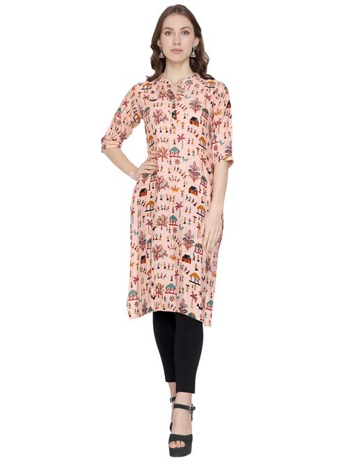 warli straight kurta - 17110420 - Very Small Image - 1