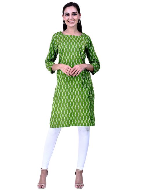 ikat printed kurta - 17110435 - Very Small Image - 1