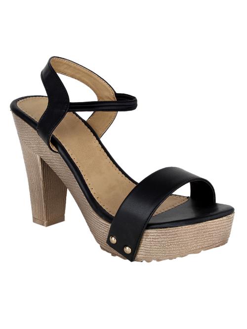 black ankle strap sandals - 17112578 - Very Small Image - 1