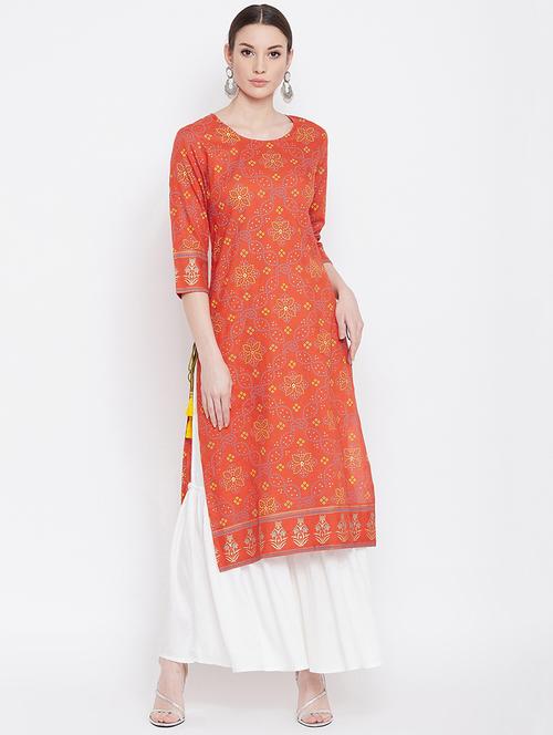 printed kurta sharara set - 17112976 - Very Small Image - 1