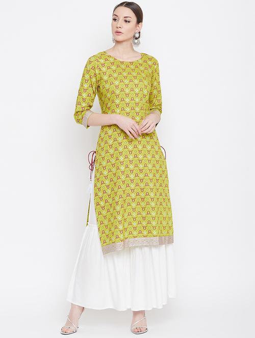 printed kurta sharara set - 17112980 - Very Small Image - 1