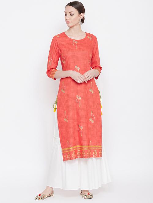 printed kurta sharara set - 17112982 - Very Small Image - 1